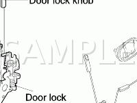 Door Locks Diagram for 2001 KIA RIO  1.5 L4 GAS