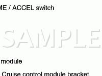 Cruise Control Components Diagram for 2001 KIA Spectra  1.8 L4 GAS