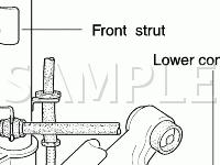 Suspension Components Diagram for 2001 KIA Spectra  1.8 L4 GAS