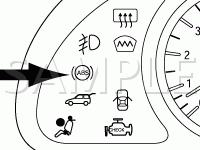ABS Warning Lamp Diagram for 2001 KIA Spectra  1.8 L4 GAS