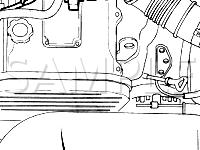 Underhood Emission Control Components Diagram for 2001 KIA Sportage  2.0 L4 GAS