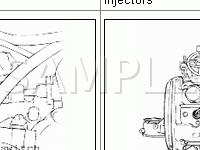 Engine Compartment Components Diagram for 2002 KIA Optima  2.4 L4 GAS