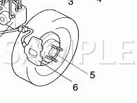 ABS Components Diagram for 2002 KIA Spectra  1.8 L4 GAS