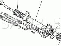 Hydraulic Power Steering Components Diagram for 2002 KIA Spectra  1.8 L4 GAS