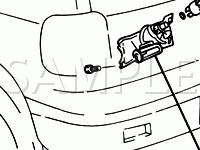 Rear Wiper Components Diagram for 2002 KIA Sportage  2.0 L4 GAS