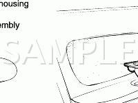Power Door Mirror Diagram for 2003 KIA Optima  2.7 V6 GAS