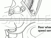 Speed Sensor Locations Diagram for 2003 KIA Sedona  3.5 V6 GAS