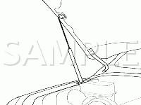 Hood Diagram for 2003 KIA Sorento  3.5 V6 GAS