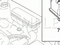Engine Compartment Components Diagram for 2004 KIA RIO Cinco 1.6 L4 GAS