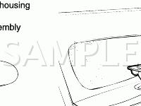 Door Mirror Components Diagram for 2005 KIA Optima EX 2.4 L4 GAS