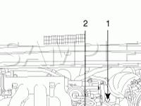 Engine Compartment Components Diagram for 2005 KIA Sportage LX 2.7 V6 GAS