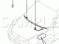 Windshield Diagram for 2005 KIA Sportage EX 2.7 V6 GAS