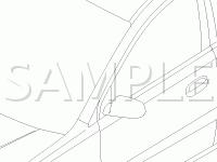 Sunroof Components Diagram for 2006 KIA RIO LX 1.6 L4 GAS