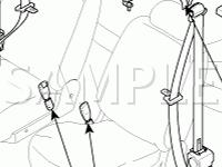 Seat Belts Diagram for 2006 KIA RIO5 SX 1.6 L4 GAS