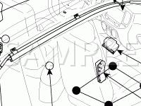 Airbag Components Diagram for 2006 KIA Sedona LX 3.8 V6 GAS