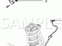 Wheel Speed Sensors Diagram for 2006 KIA Sportage LX 2.0 L4 GAS