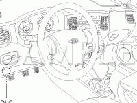 Instrument Panel Diagram for 2007 KIA RIO  1.6 L4 GAS