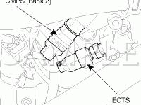Engine Compartment Diagram for 2007 KIA Rondo LX 2.7 V6 GAS