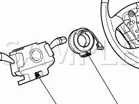 Steering Wheel Components Diagram for 2008 KIA Amanti  3.8 V6 GAS