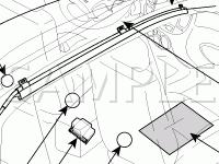 Front Cabin Components Diagram for 2008 KIA Sorento LX 3.3 V6 GAS