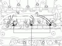 Engine Compartment Diagram for 2008 KIA Sportage EX 2.7 V6 GAS