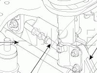 Underbody Components Diagram for 2008 KIA Sportage LX 2.7 V6 GAS
