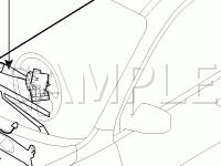 Windshield Washer Components Diagram for 2008 KIA Sportage LX 2.7 V6 GAS