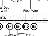 Ground Electrical Wiring Routing and Splices Diagram for 2001 Lexus ES300  3.0 V6 GAS