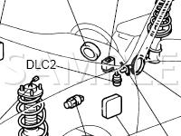 Electronic Modulated Suspension Components Diagram for 2001 Lexus ES300  3.0 V6 GAS