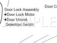 Wireless Door Lock Control System Diagram for 2001 Lexus ES300  3.0 V6 GAS