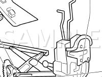 Passenger Door Control System Diagram for 2001 Lexus GS300  3.0 L6 GAS