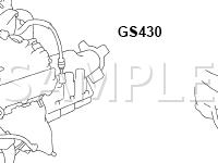 Combination Meter Components Diagram for 2001 Lexus GS300  3.0 L6 GAS
