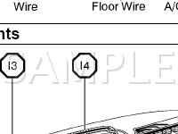 Ground Electrical Wiring Routing and Wire Harness Diagram for 2001 Lexus IS300  3.0 L6 GAS