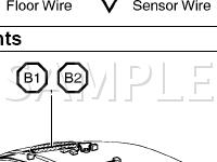 Ground Electrical Wiring Routing and Splices Diagram for 2001 Lexus IS300  3.0 L6 GAS