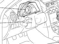 Combination Meter System Components Diagram for 2001 Lexus IS300  3.0 L6 GAS