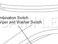 Wiper and Washer System Components Diagram for 2001 Lexus IS300  3.0 L6 GAS