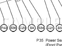 Seat Components Diagram for 2001 Lexus LS430  4.3 V8 GAS