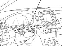 Combination Switch Control System Diagram for 2001 Lexus LS430  4.3 V8 GAS