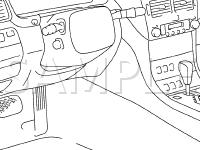 Body Electrical Power Outlet Components Diagram for 2001 Lexus LS430  4.3 V8 GAS