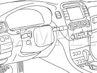 Garage Door Opener System Components Diagram for 2001 Lexus LS430  4.3 V8 GAS