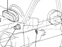 Differential Locking System Components Diagram for 2001 Lexus LX470  4.7 V8 GAS