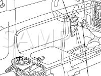 Air Conditioning System Components Diagram for 2001 Lexus LX470  4.7 V8 GAS