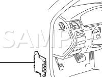Rear Right Door Control System Diagram for 2002 Lexus LS430  4.3 V8 GAS