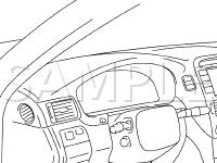 Electro Chromic Mirror System Components Diagram for 2002 Lexus LS430  4.3 V8 GAS