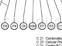 Instrument Panel Components Diagram for 2002 Lexus LX470  4.7 V8 GAS