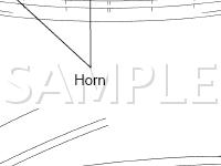 Horn System Components Diagram for 2003 Lexus GS430  4.3 V8 GAS