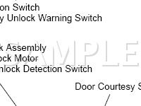 Wireless Door Lock Control System Diagram for 2003 Lexus IS300  3.0 L6 GAS