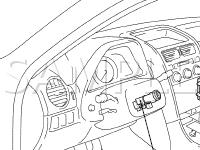 Power Mirror Control System Components Diagram for 2003 Lexus IS300 Sportcross 3.0 L6 GAS