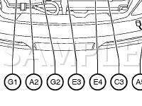 Engine Compartment Components Diagram for 2003 Lexus LX470  4.7 V8 GAS