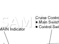 Cruise Control Components Diagram for 2003 Lexus RX300  3.0 V6 GAS